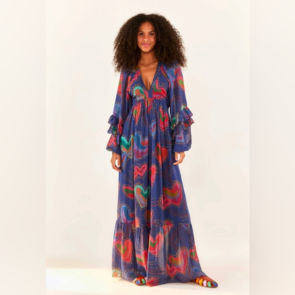 Farm Rio maxi dress size small new with tags